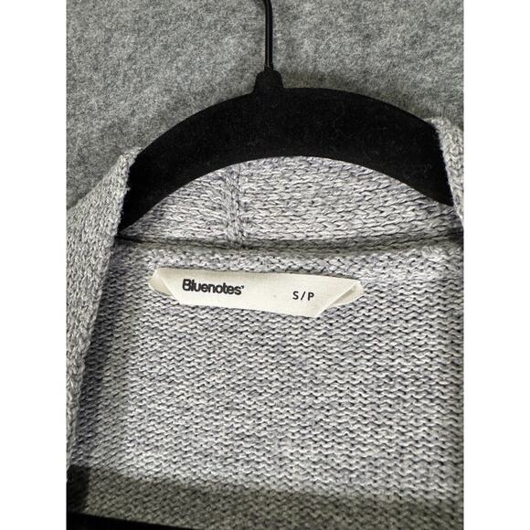 Bluenotes Sweater Women Small Gray Cardigan‎ Long Duster Long Sleeve Minimalist - Picture 2 of 7